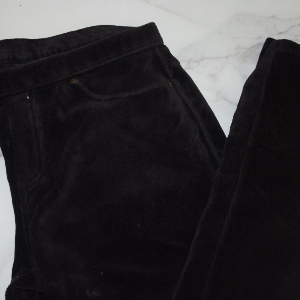 Corduroy Black Leggings
